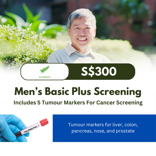 AsiaMedic (SG) Men's Basic Plus Health Screening Package