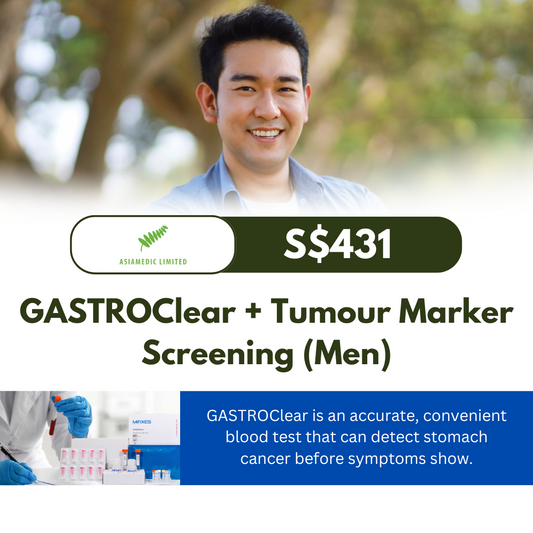 AsiaMedic (SG) GASTROClear + Tumour Marker Screening (Men)